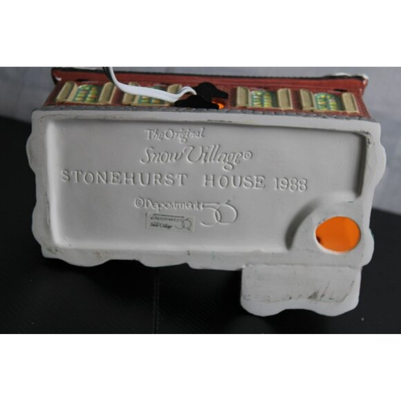 "The Original Snow Village Stonehurst House" Dept. 56 - Hand Painted Ceramic - Picture 7 of 7